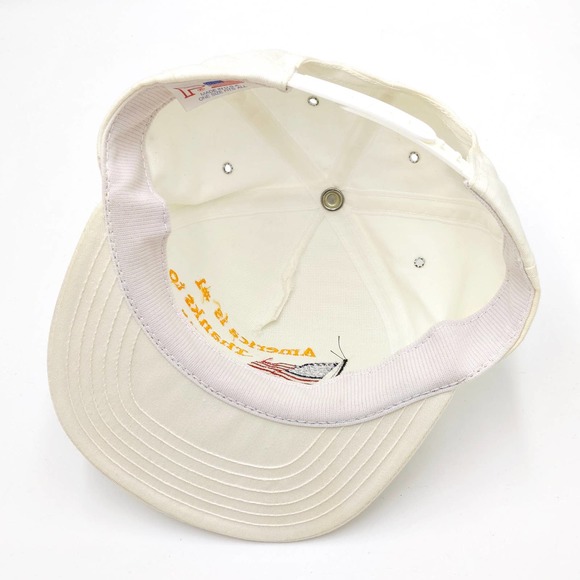 America is #1 Thanks to our Veterans Snapback Trucker Hat Army Military White - Picture 8 of 9
